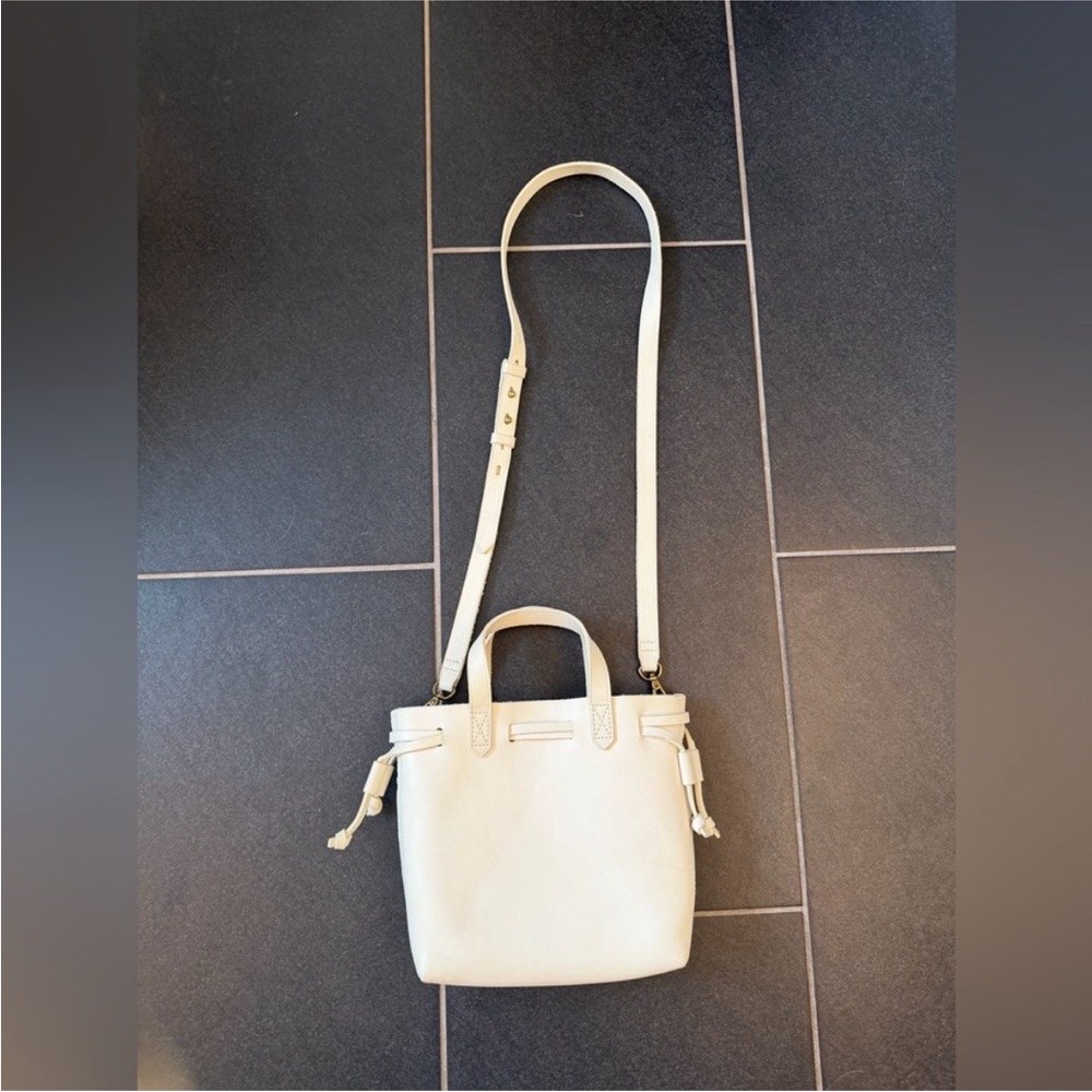 Madewell Elegant Cream leather Shoulder Bag NWT - Picture 2 of 10